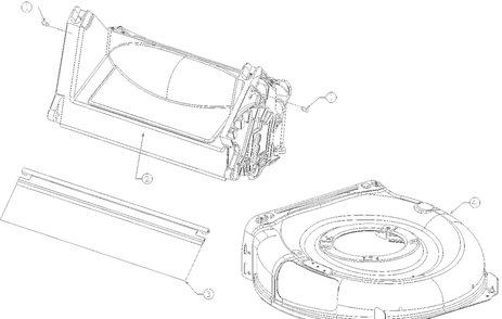 Deck Assembly Diagram and Parts List for 11A-A00X752 2022 Yard Machines Lawn Mower